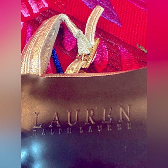 Ralph Lauren silver size 5M heels - Picture 4 of 8